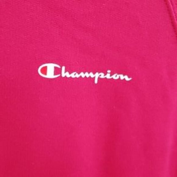 Champion Deep Raspberry Fleece Hoodie Women's Sz XS - Picture 4 of 7